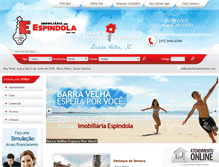 Tablet Screenshot of imobiliariaespindola.com
